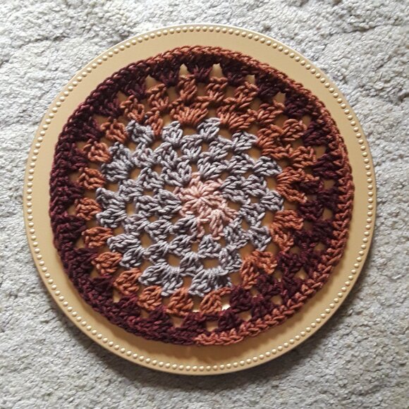 Crochet Granny Square Placemats ~ set of 4 - Picture 3 of 6